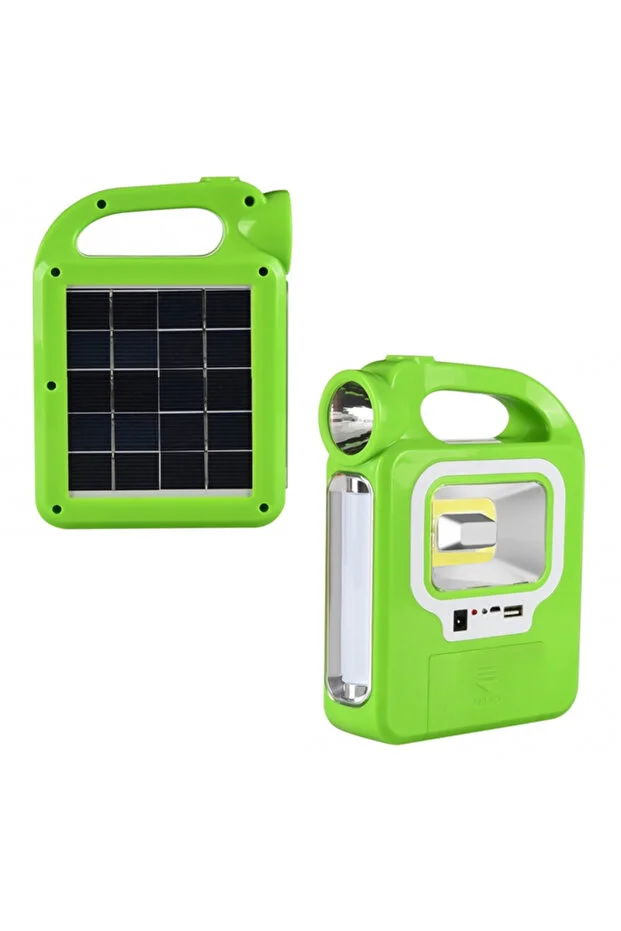 Güneş Enerjili Ve Usb Şarj Edilebilir 1 Adet Ampul Hediyeli Bağ Bahçe Karavan Kamp Lambası